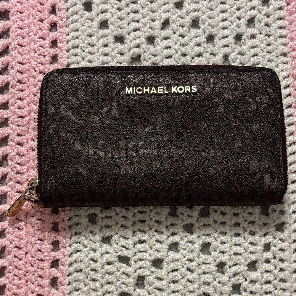Michael-kors Women's Brown Wallet-purses